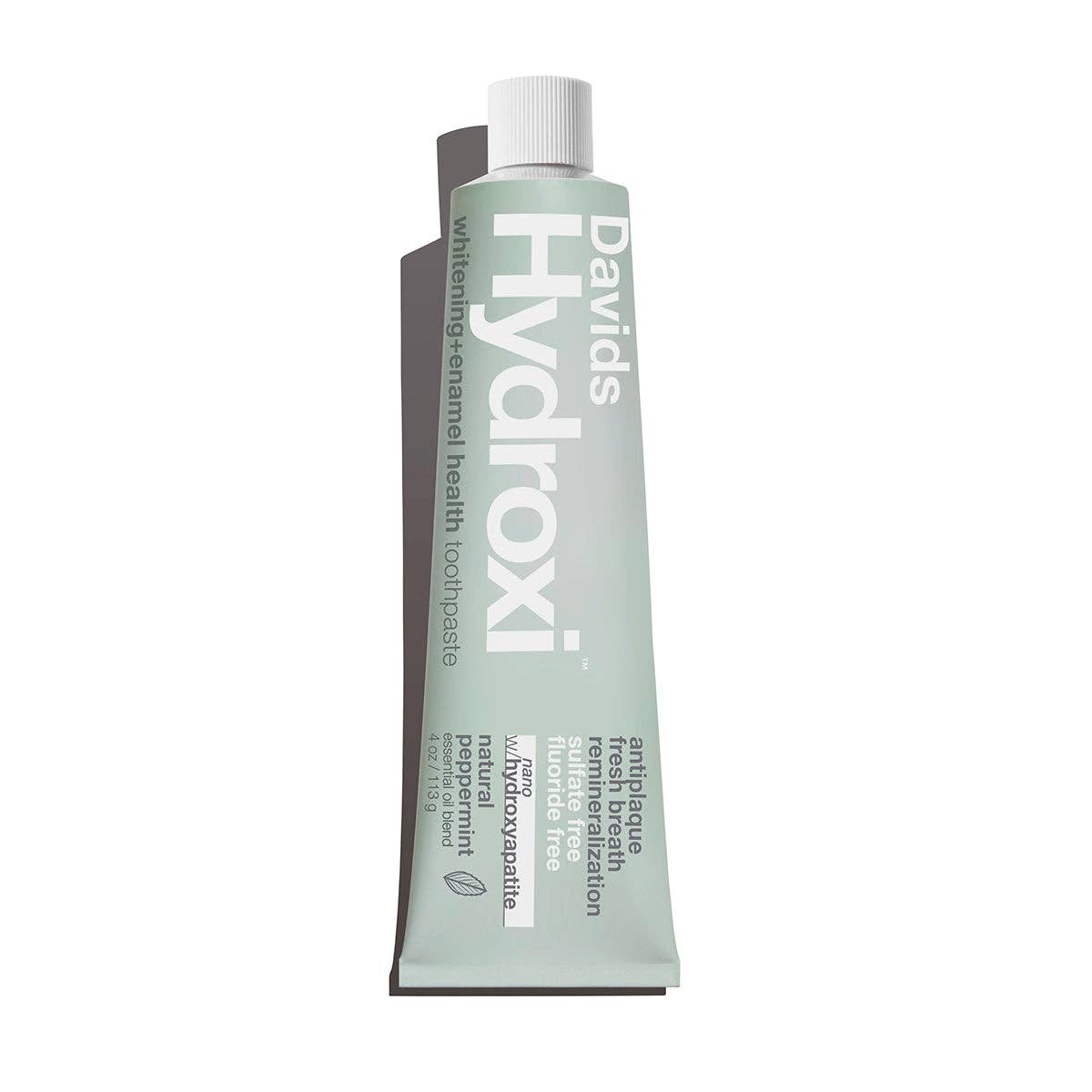 Davids Hydroxi tandkräm med nano-hydroxiapatit för vitare tänder och emaljhälsa