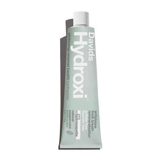 Davids Hydroxi tandkräm med nano-hydroxiapatit för vitare tänder och emaljhälsa