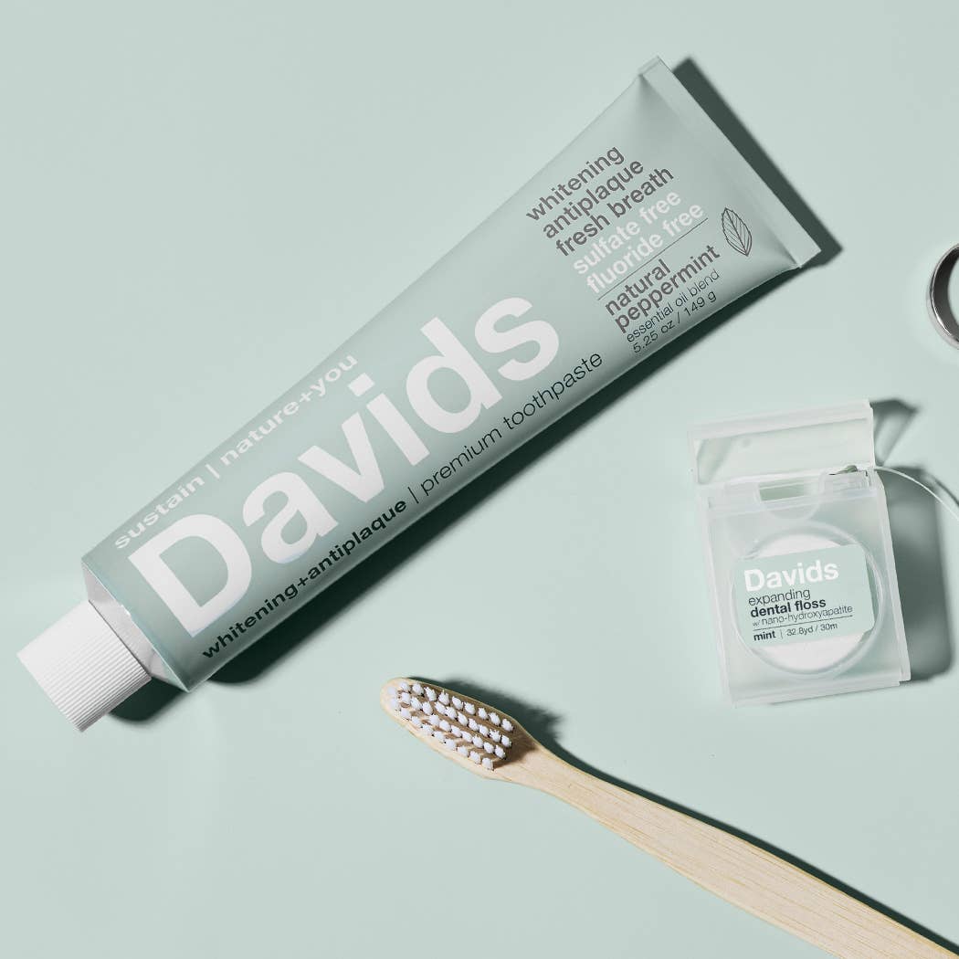 Davids naturliga tandkräm med pepparmint — fluorid- och SLS-fri