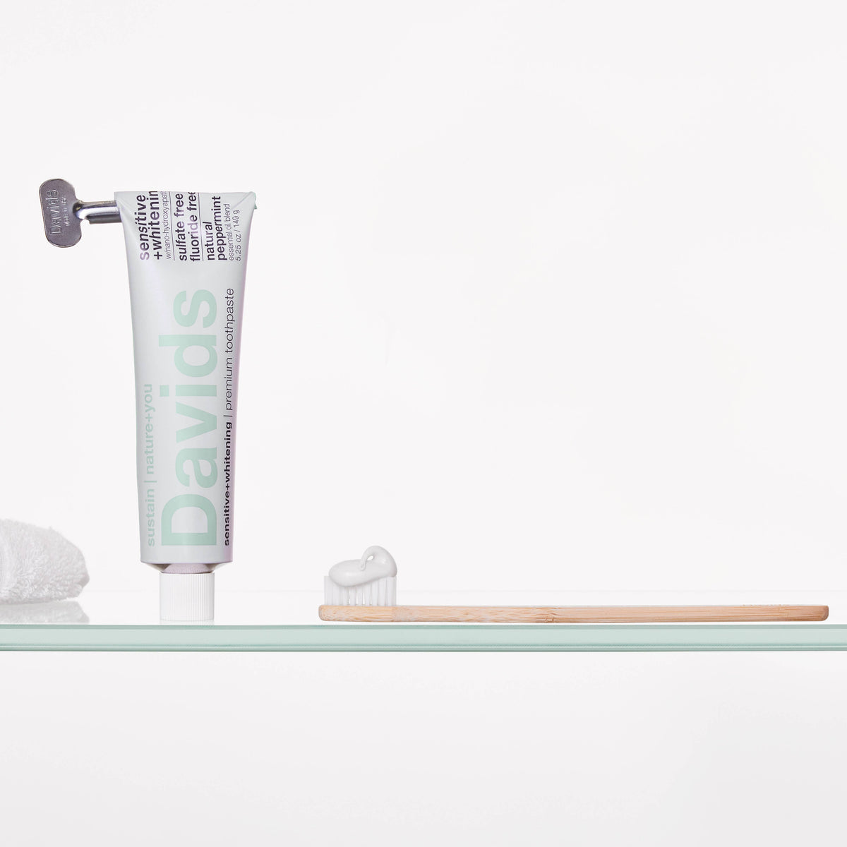 Davids premium bambutandborste för vuxna mjuk 3-pack — hållbart alternativ till plastborste