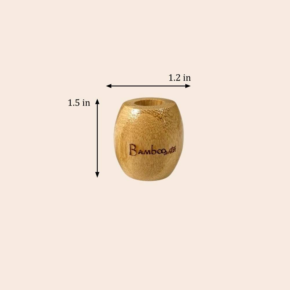 Tandborsthållare i bambu — naturlig och stilren förvaring för tandborstar