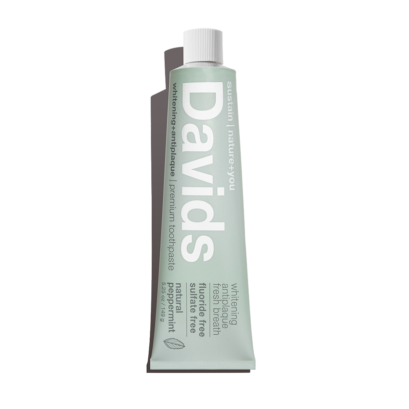 Davids naturliga tandkräm med pepparmint — fluorid- och SLS-fri