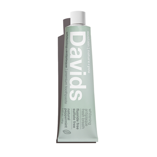 Davids naturliga tandkräm med pepparmint — fluorid- och SLS-fri